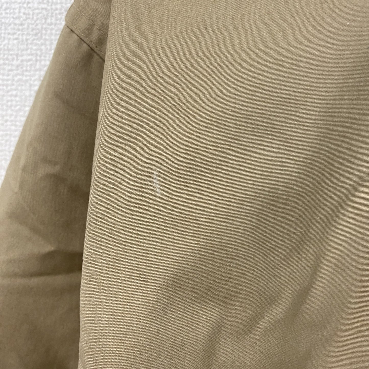 90s　LANDS'END　ランズエンド　マウンテンパーカー　キルティングライナー　中綿入り　ベージュ　XSサイズ