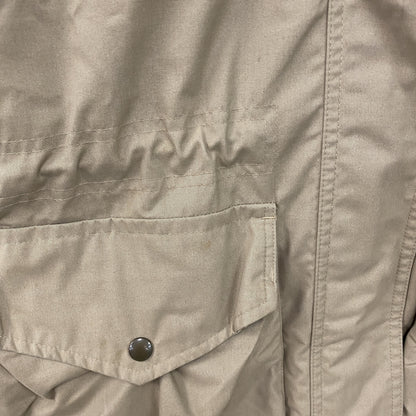 90s　LANDS'END　ランズエンド　マウンテンパーカー　キルティングライナー　中綿入り　ベージュ　XSサイズ