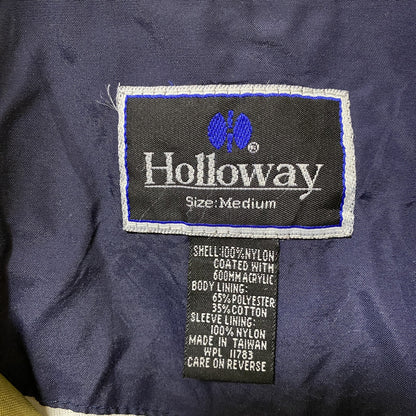 古着 used　Holloway ホロウェイ　長袖ナイロンジャケット　ワンポイント刺繍　ハイネック　マルチカラー　Mサイズ