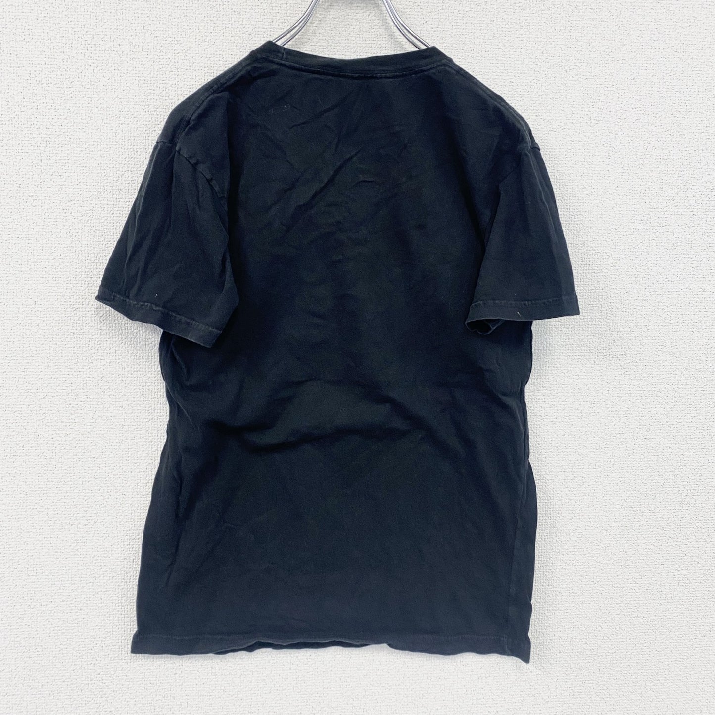 RIOT SOCIETY　半袖プリントアニマルTシャツ　英字プリント　黒　ブラック　Sサイズ