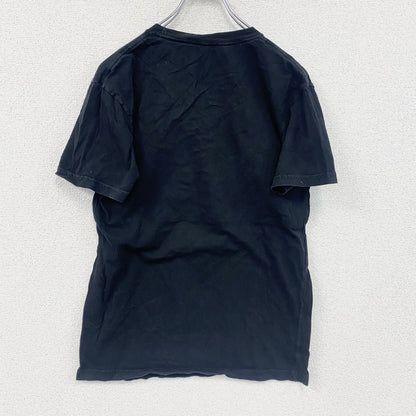 RIOT SOCIETY　半袖プリントアニマルTシャツ　英字プリント　黒　ブラック　Sサイズ