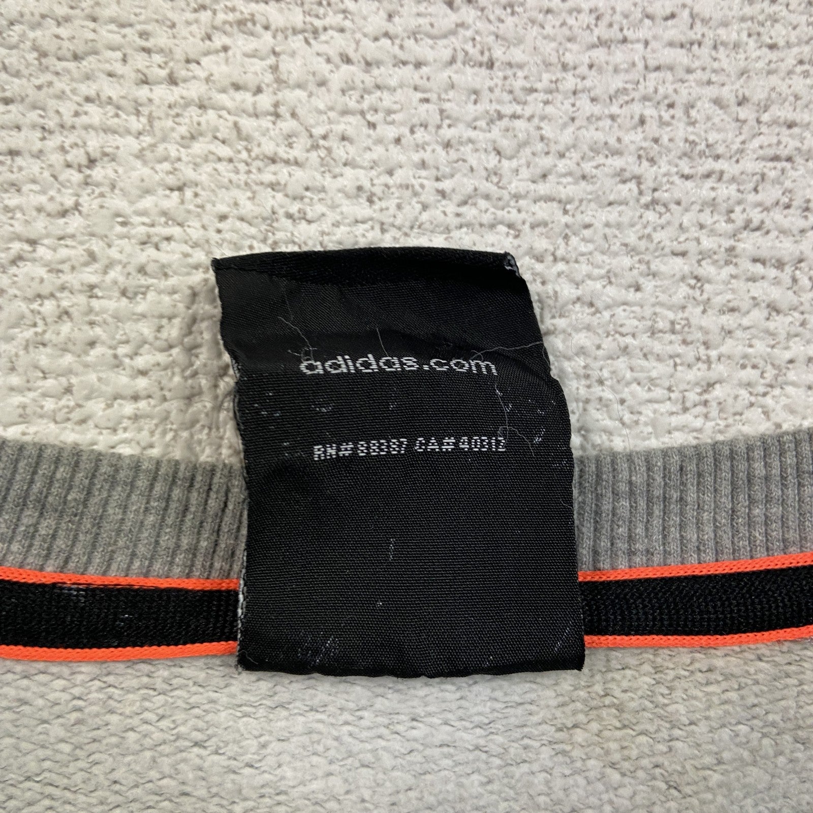 adidas　アディダス　スウェット/トレーナー　スリーストライプス　灰色　グレー　XLサイズ