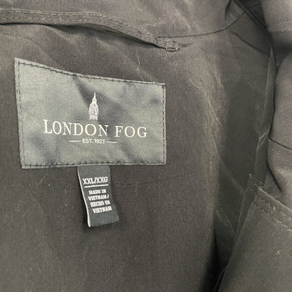 LONDON FOG　ロンドンフォグ　トレンチコート　フーディー　黒　ブラック　XXLサイズ