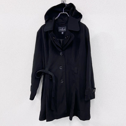 LONDON FOG　ロンドンフォグ　トレンチコート　フーディー　黒　ブラック　XXLサイズ