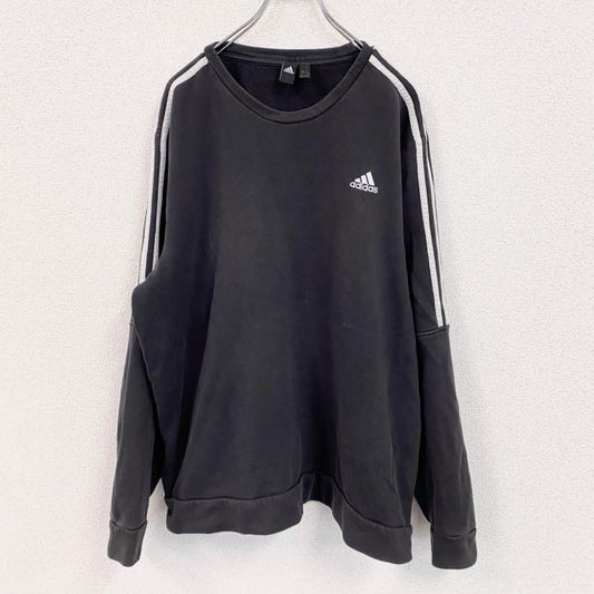 adidas　アディダス　スウェット/トレーナー　黒　ブラック　4XOサイズ