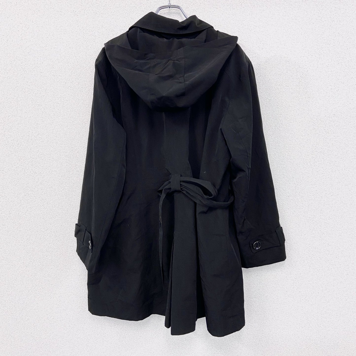 LONDON FOG　ロンドンフォグ　トレンチコート　フーディー　黒　ブラック　XXLサイズ
