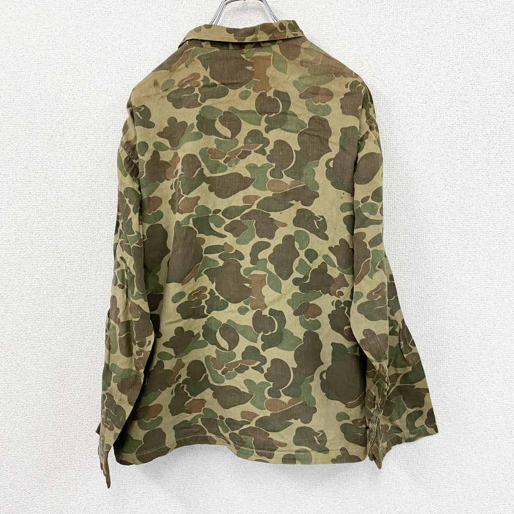 ～70s　FRED BEAR　ハンティングシャツジャケット　迷彩　カモフラージュ　ヴィンテージ　総柄　マルチカラー