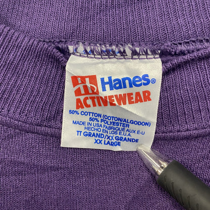 80s～　Hanes　LEXINGTON　スーベニアプリントスウェット/トレーナー　ヴィンテージ　紫　パープル　2XLサイズ　