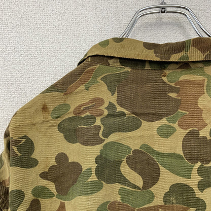 ～70s　FRED BEAR　ハンティングシャツジャケット　迷彩　カモフラージュ　ヴィンテージ　総柄　マルチカラー
