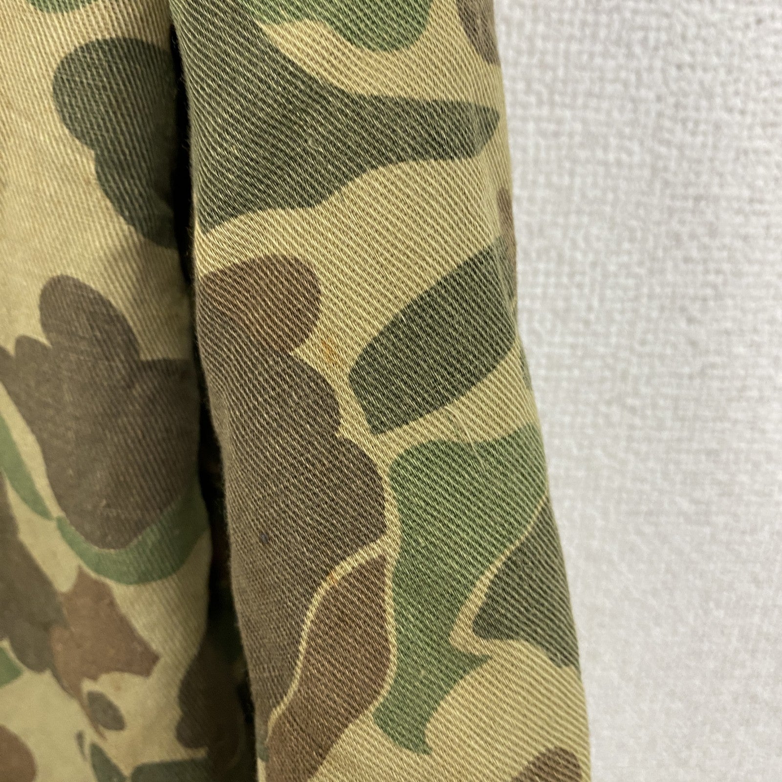 ～70s　FRED BEAR　ハンティングシャツジャケット　迷彩　カモフラージュ　ヴィンテージ　総柄　マルチカラー