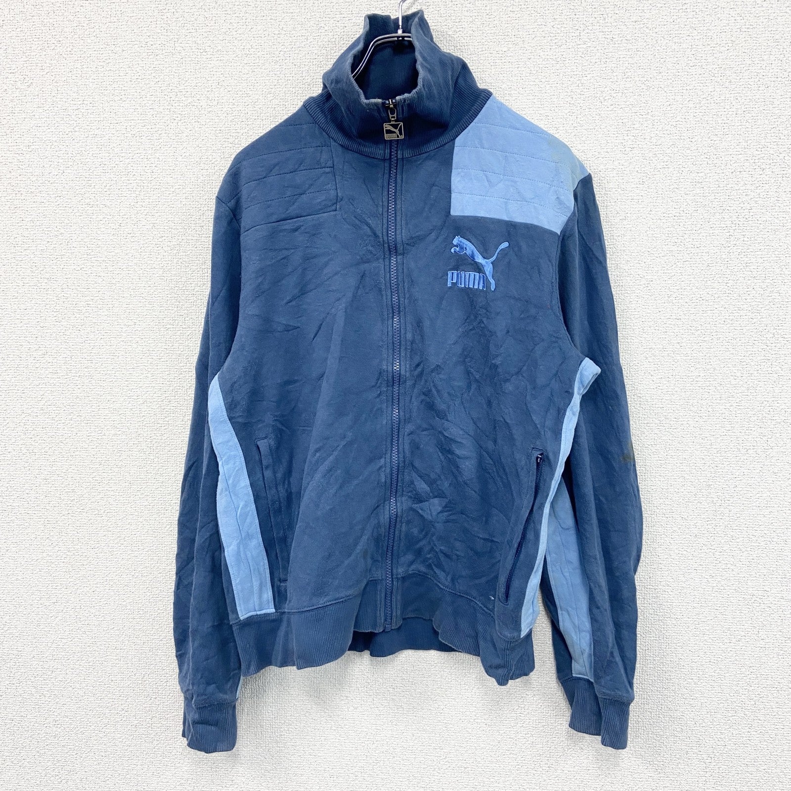 PUMA　プーマ　スウェットフルジップパーカー　青　ブルー　Mサイズ