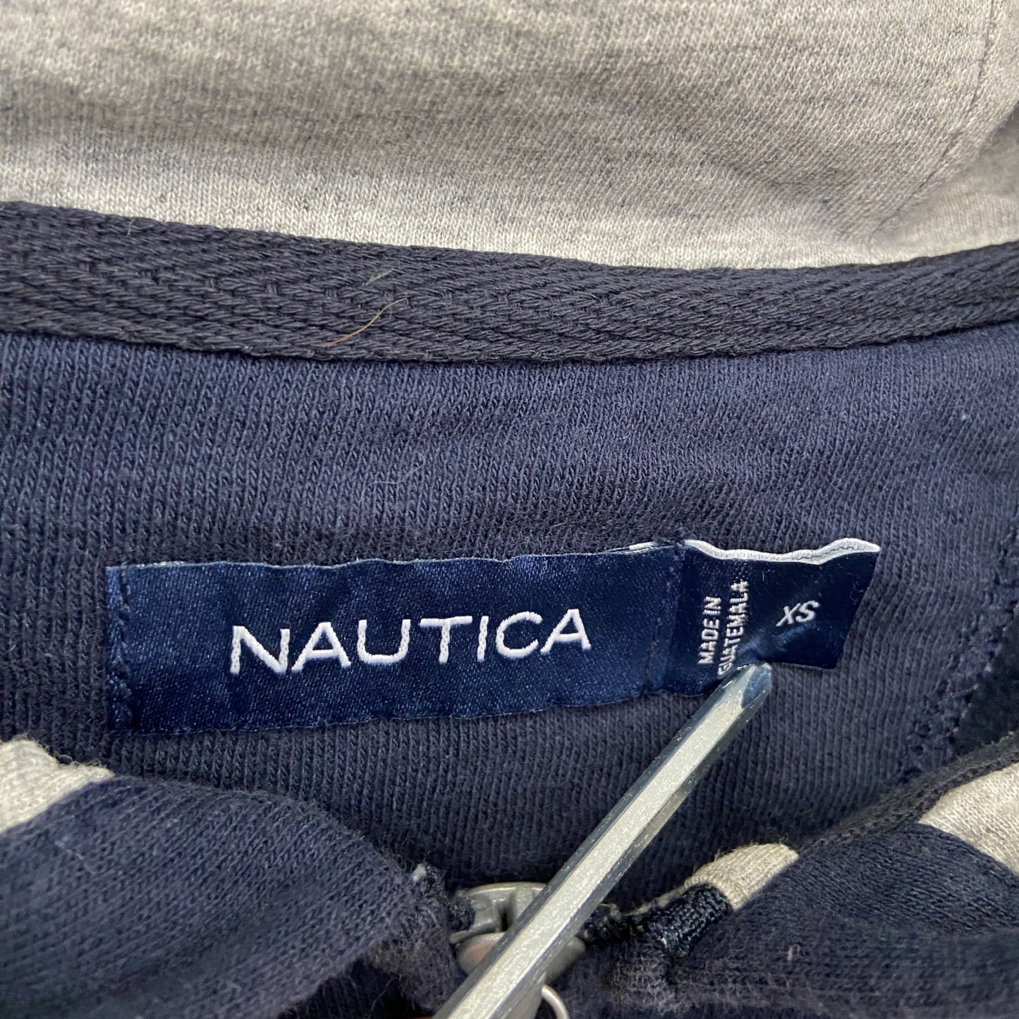NAUTICA　ノーティカ　フルジップスウェットパーカー/フーディー　紺　ネイビー　XSサイズ