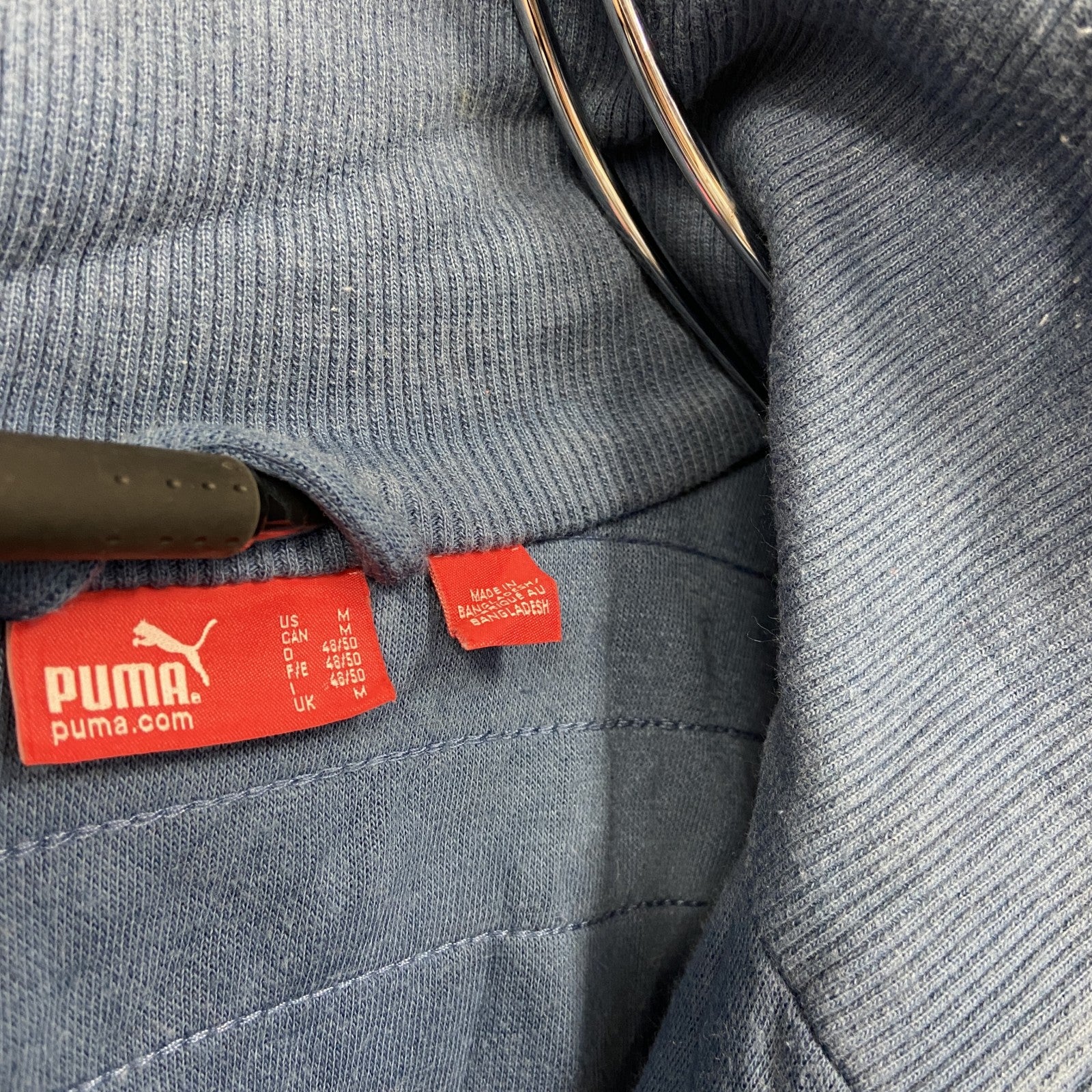 PUMA　プーマ　スウェットフルジップパーカー　青　ブルー　Mサイズ