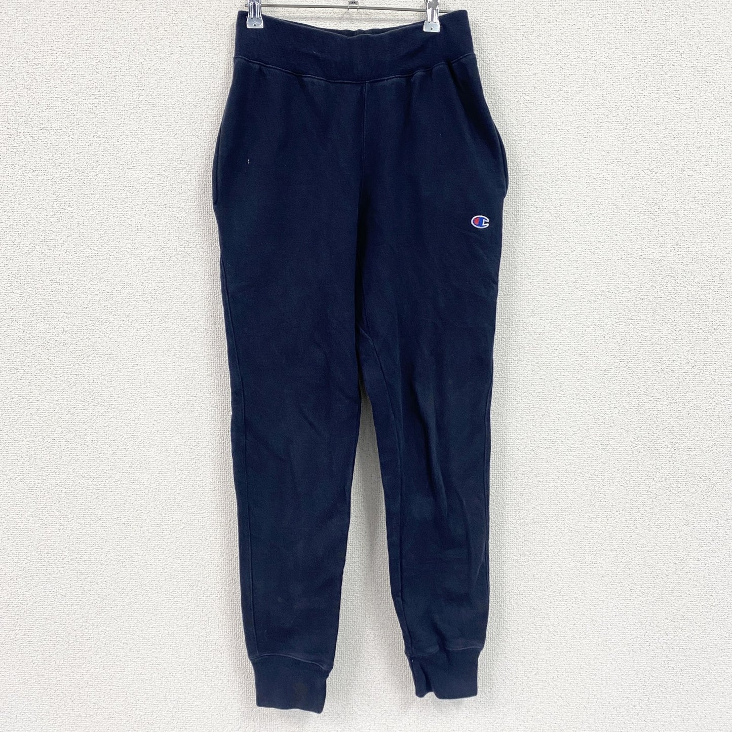 Champion　チャンピオン　リバースウィーブ　スウェットパンツ　ヘビーウエイト　刺繍ロゴ　現行　紺　ネイビー　Sサイズ