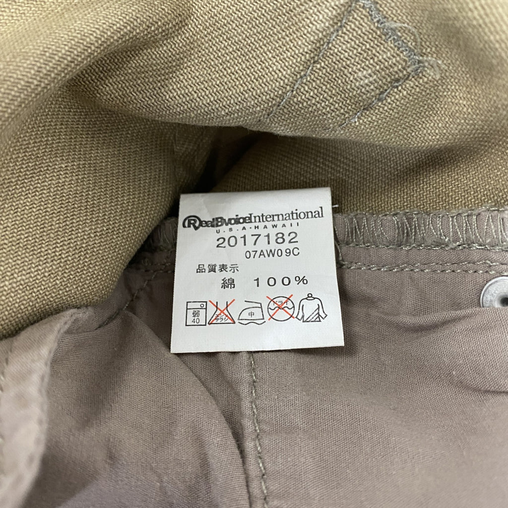 00s　07AW　RealBvoice　迷彩柄パンツ　ブーツカット　ヴィンテージ　アーカイブ　カモフラ柄　カーキ