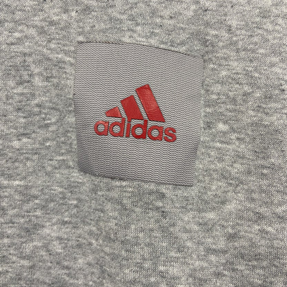 adidas　アディダス　スウェットパーカー/フーディー　パフォーマンスロゴ　灰色　グレー　Lサイズ