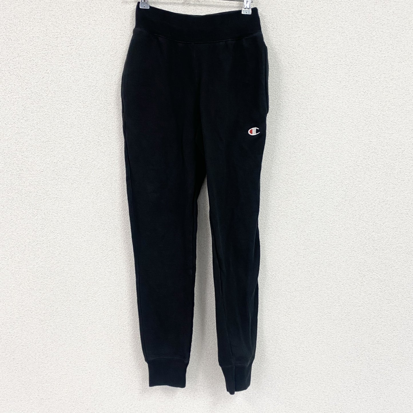 Champion　チャンピオン　リバースウィーブ　スウェットパンツ　ヘビーウエイト　刺繍ロゴ　現行　黒　ブラック　XSサイズ