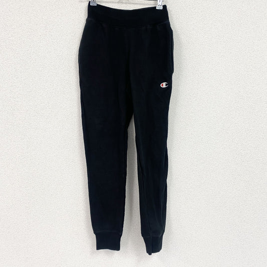 Champion　チャンピオン　リバースウィーブ　スウェットパンツ　ヘビーウエイト　刺繍ロゴ　現行　黒　ブラック　XSサイズ