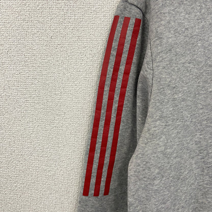 adidas　アディダス　スウェットパーカー/フーディー　パフォーマンスロゴ　灰色　グレー　Lサイズ