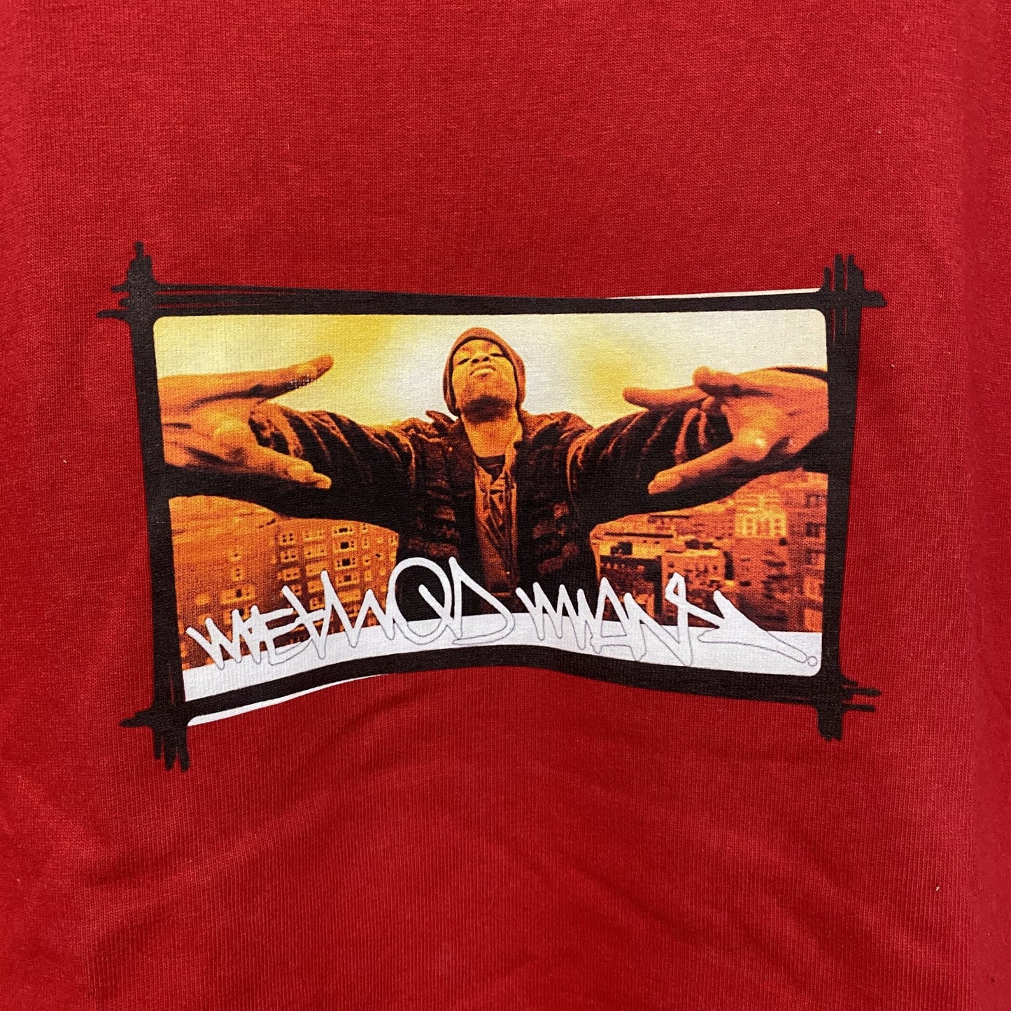 Printstar　Method Man　メソッドマン　半袖Tシャツ　ラップT　赤　レッド　Lサイズ