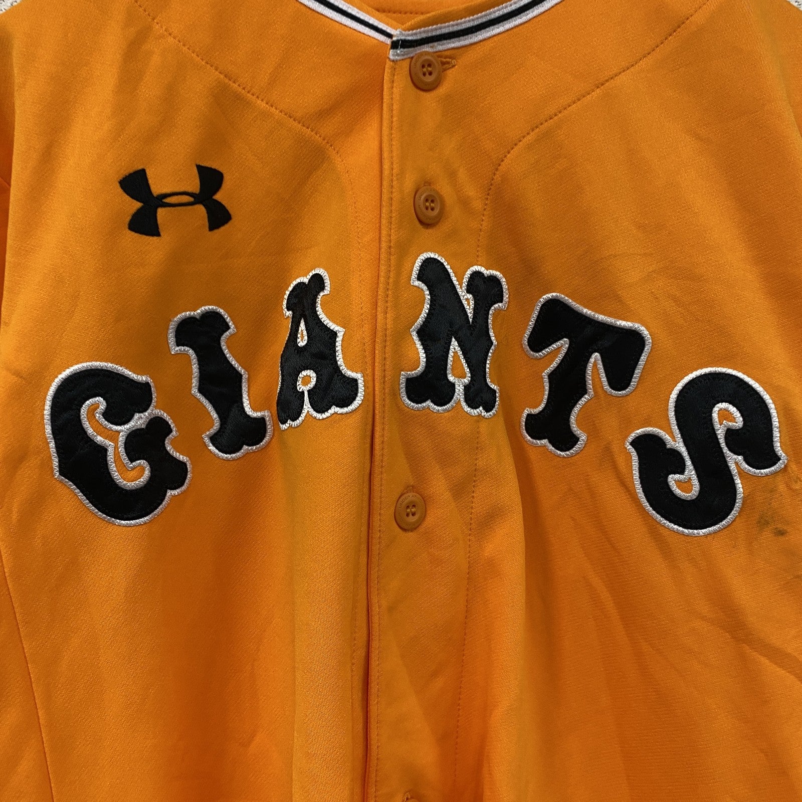 UNDER ARMOUR　アンダーアーマー　読売ジャイアンツ　GIANTS　ユニフォーム　オレンジ　SMサイズ
