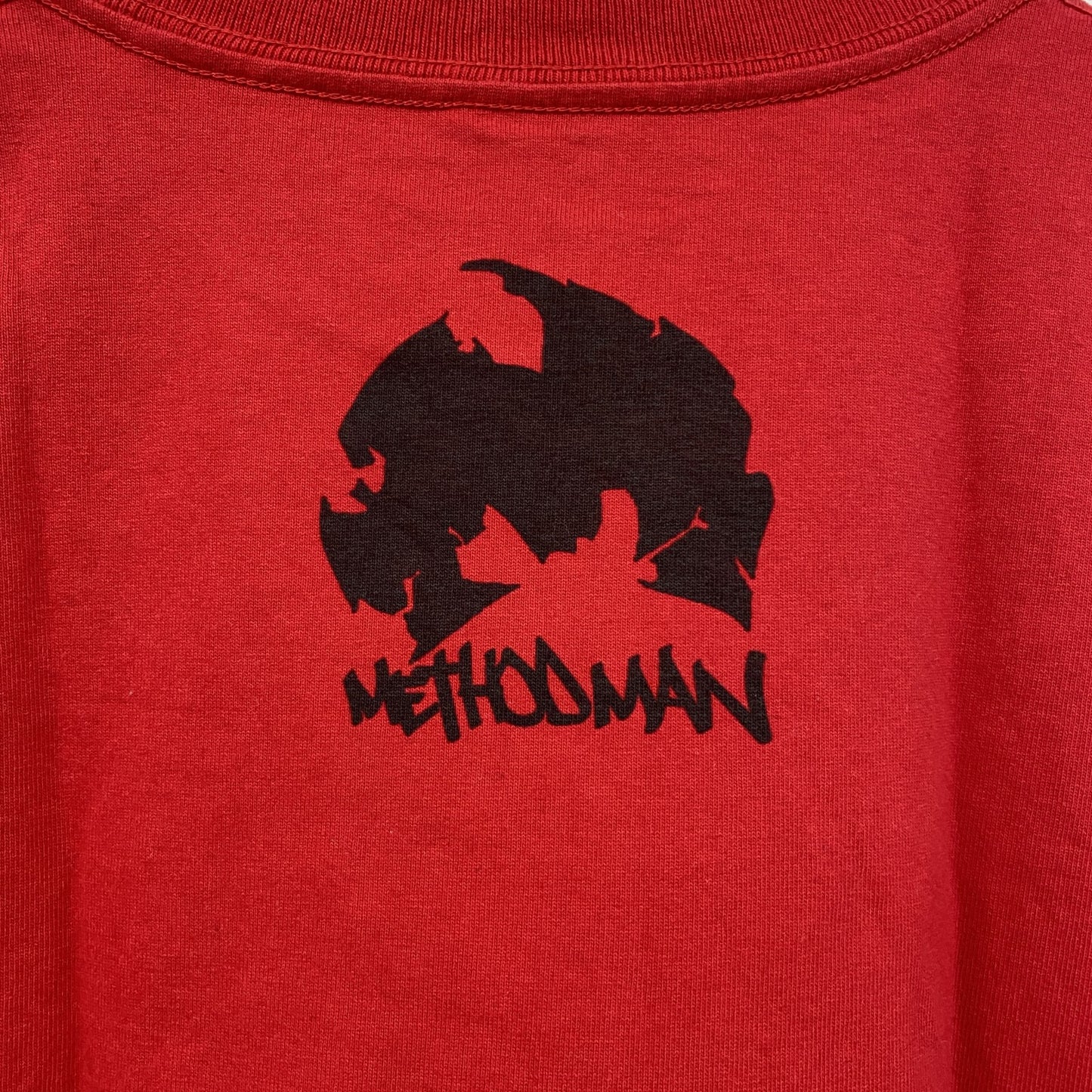 Printstar　Method Man　メソッドマン　半袖Tシャツ　ラップT　赤　レッド　Lサイズ