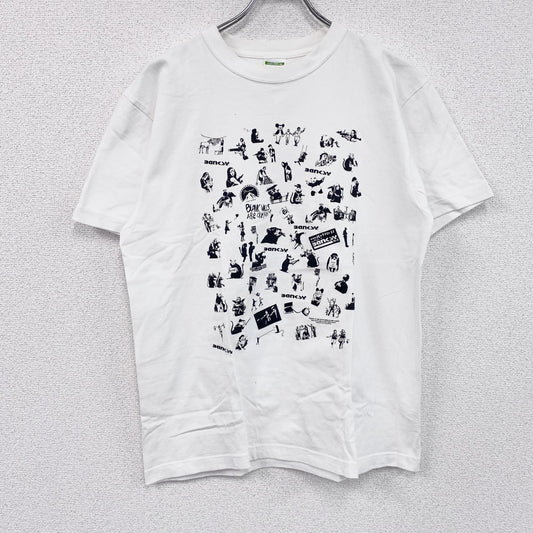 Unitedathle　BANKSY　バンクシー　半袖Tシャツ　アートT　白　ホワイト　Lサイズ