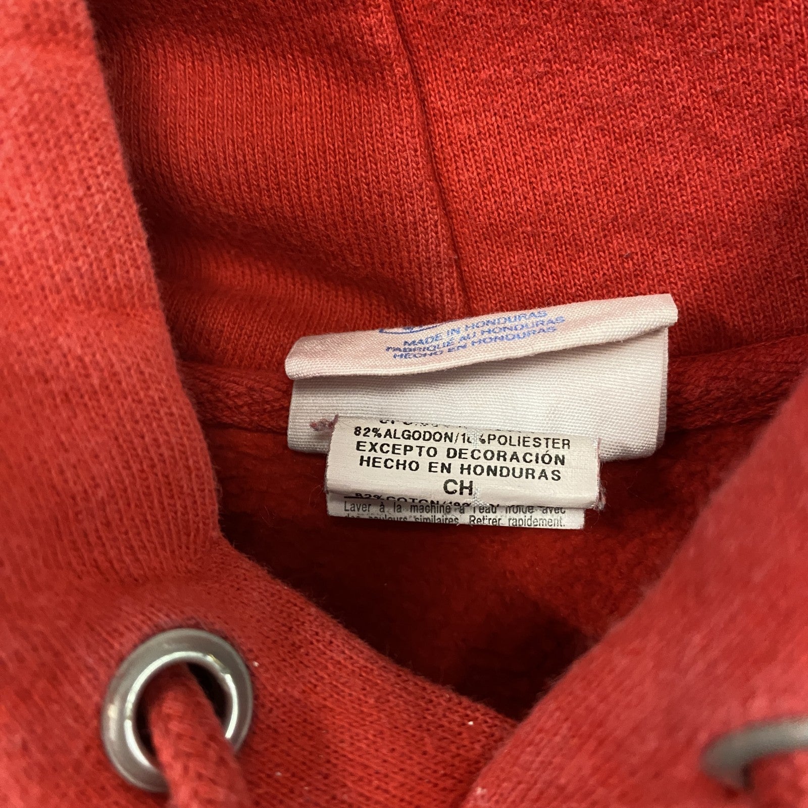 Champion　チャンピオン　リバースウィーブ　スウェットパーカー/フーディー　ヘビーウエイト　刺繍ロゴ　赤　レッド　Sサイズ