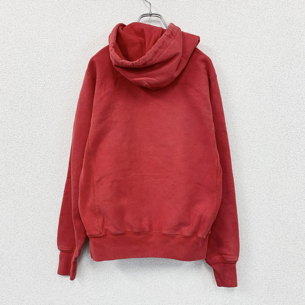 Champion　チャンピオン　リバースウィーブ　スウェットパーカー/フーディー　ヘビーウエイト　刺繍ロゴ　赤　レッド　Sサイズ