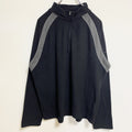 古着 used　NAUTICA ノーティカ　長袖ハーフジップフリースジャケット　プルオーバー　ワンポイント刺繍　黒　Lサイズ