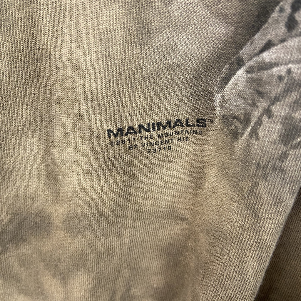 THE MOUNTAIN　ザマウンテン　半袖プリントTシャツ　アニマルT　タイダイ　カーキ　2XL