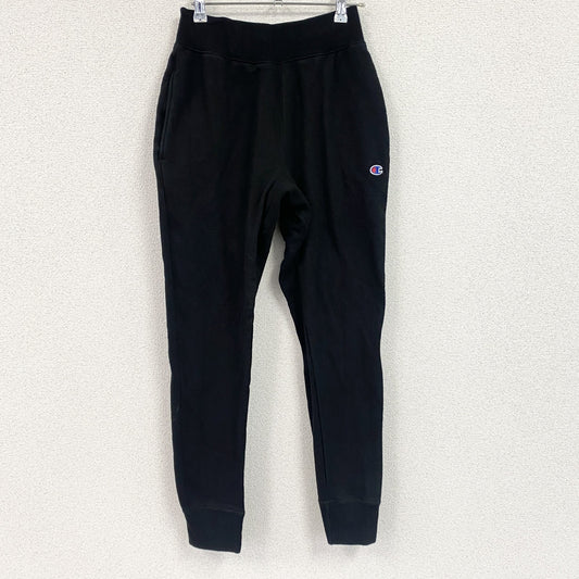 Champion　チャンピオン　リバースウィーブ　スウェットパンツ　イージーパンツ　ヘビーウエイト　ワンポイント刺繍ロゴ　現行　黒　ブラック　Sサイズ