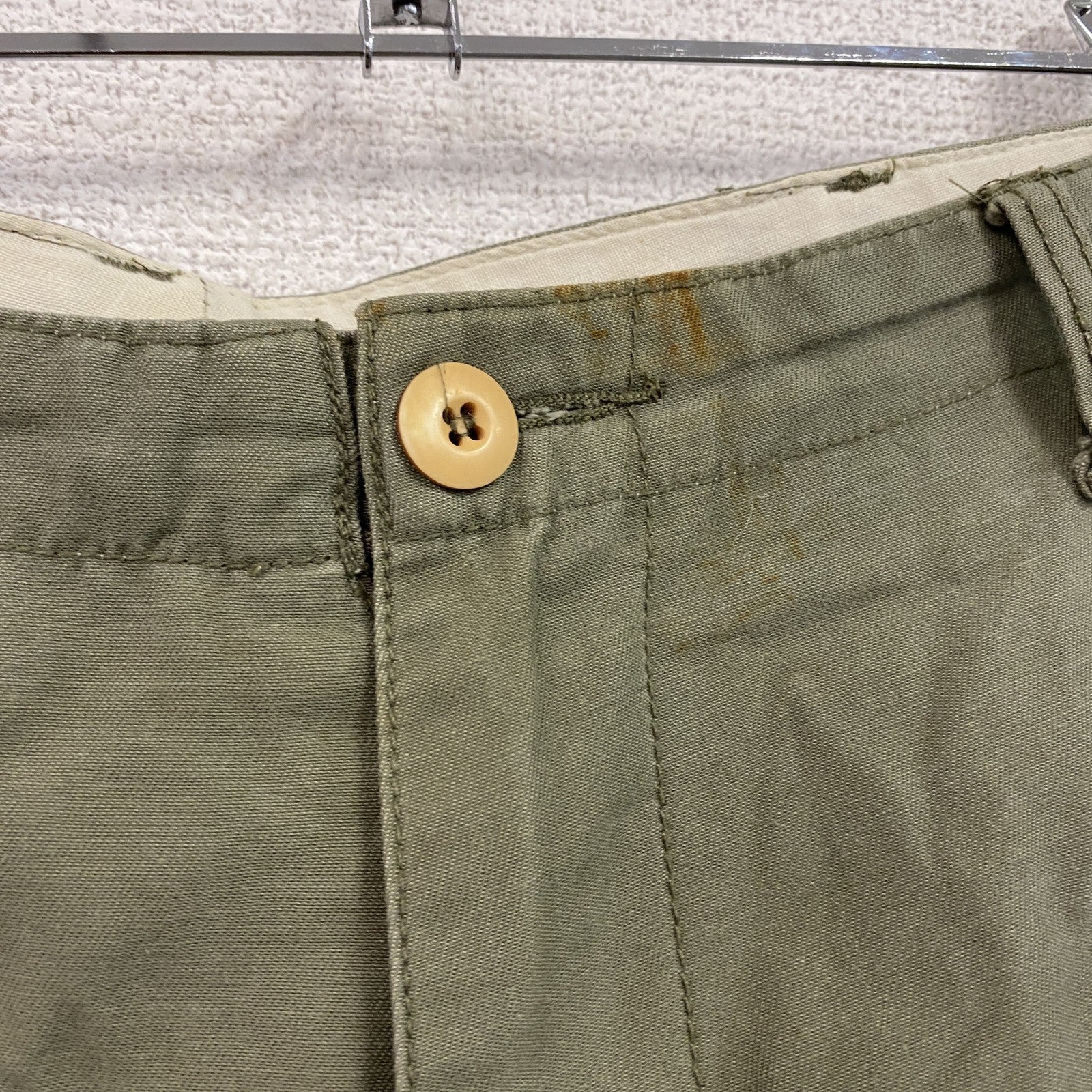TONGS　トングス　U.S.ARMY　ミリタリーモンキーパンツ　ジップフライ　カーキグリーン