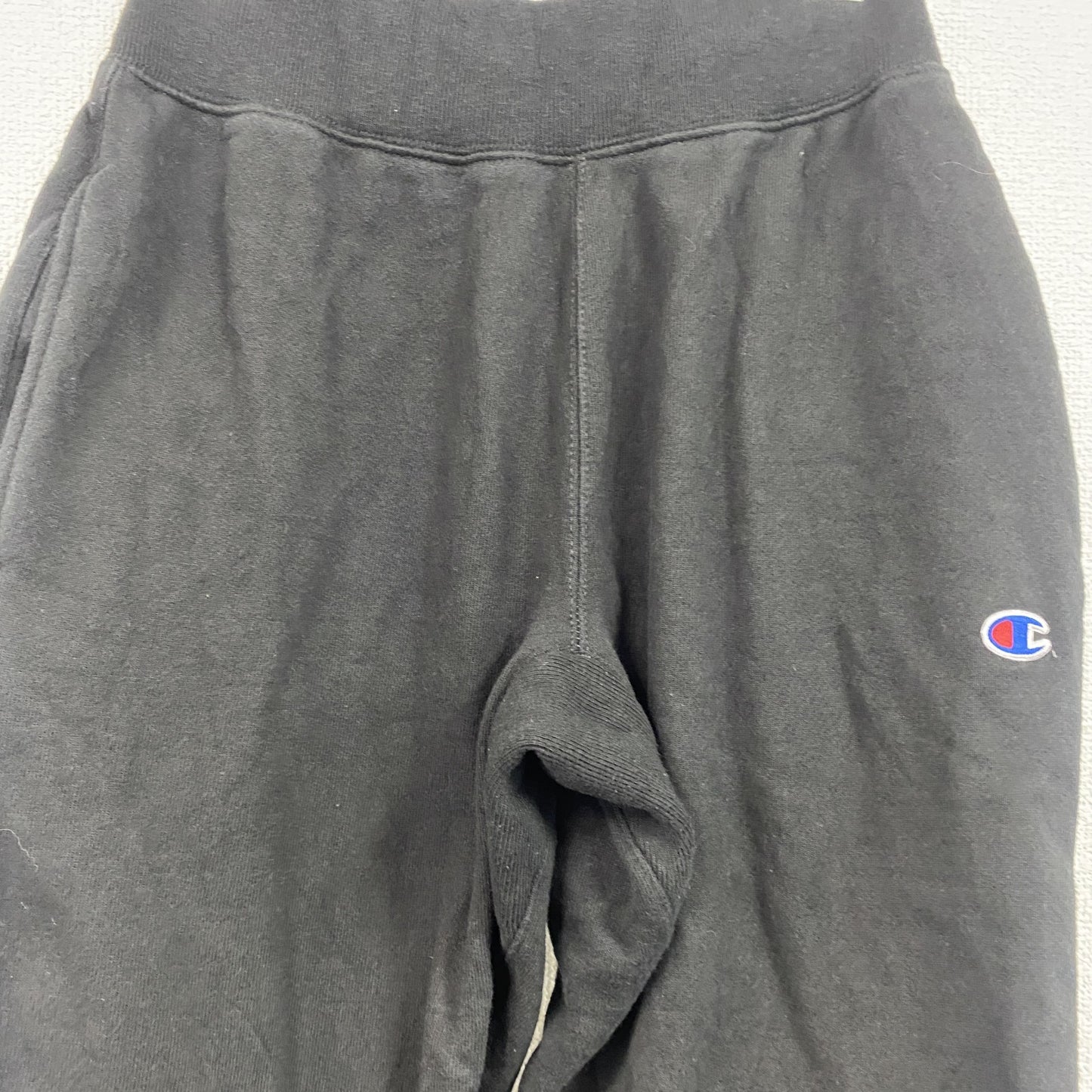 Champion　チャンピオン　リバースウィーブ　スウェットパンツ　イージーパンツ　ヘビーウエイト　ワンポイント刺繍ロゴ　現行　黒　ブラック　Sサイズ
