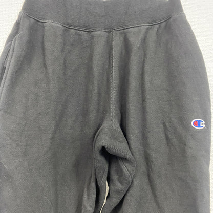 Champion　チャンピオン　リバースウィーブ　スウェットパンツ　イージーパンツ　ヘビーウエイト　ワンポイント刺繍ロゴ　現行　黒　ブラック　Sサイズ