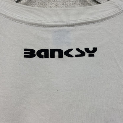 Unitedathle　BANKSY　バンクシー　半袖Tシャツ　アートT　白　ホワイト　Lサイズ
