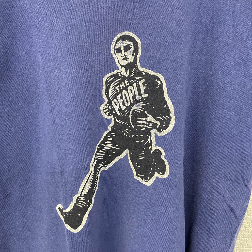 古着 used　GILDAN ギルダン　半袖プリントTシャツ　クルーネック　カジュアルデザイン　WSC　レトロ　青　Mサイズ