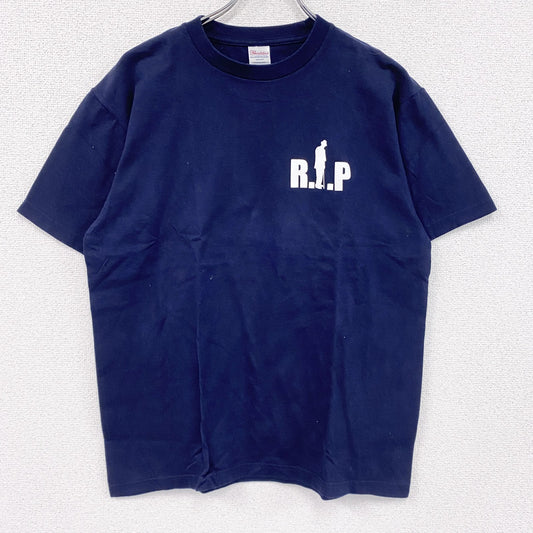 Prinstar　 Big L　ビッグL　Big L RIP　半袖Tシャツ　ラップT　紺　ネイビー　Lサイズ