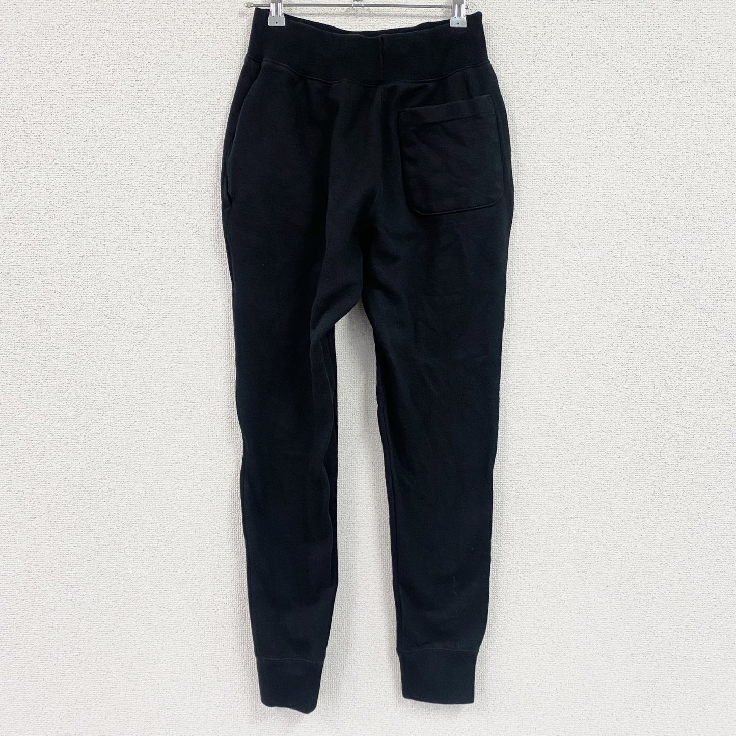 Champion　チャンピオン　リバースウィーブ　スウェットパンツ　イージーパンツ　ヘビーウエイト　ワンポイント刺繍ロゴ　現行　黒　ブラック　Sサイズ