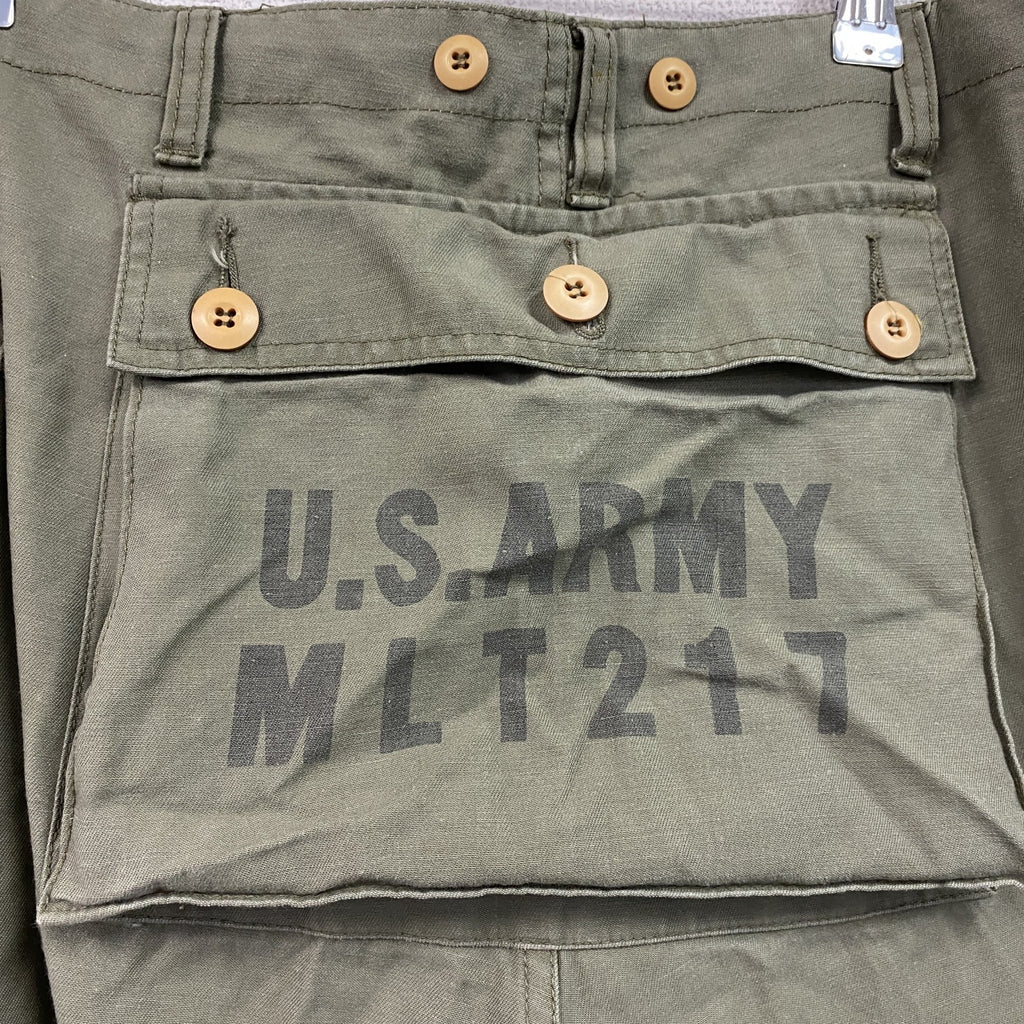 TONGS　トングス　U.S.ARMY　ミリタリーモンキーパンツ　ジップフライ　カーキグリーン