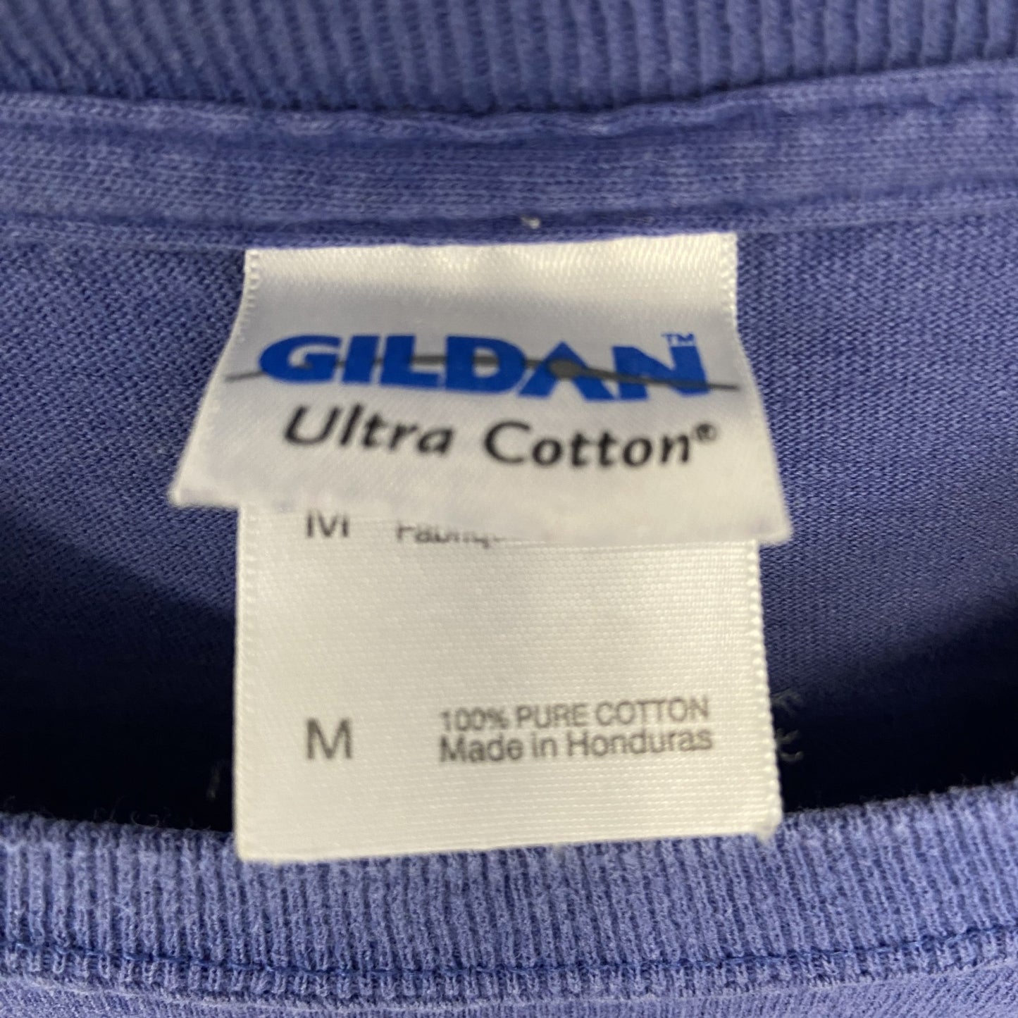 古着 used　GILDAN ギルダン　半袖プリントTシャツ　クルーネック　カジュアルデザイン　WSC　レトロ　青　Mサイズ