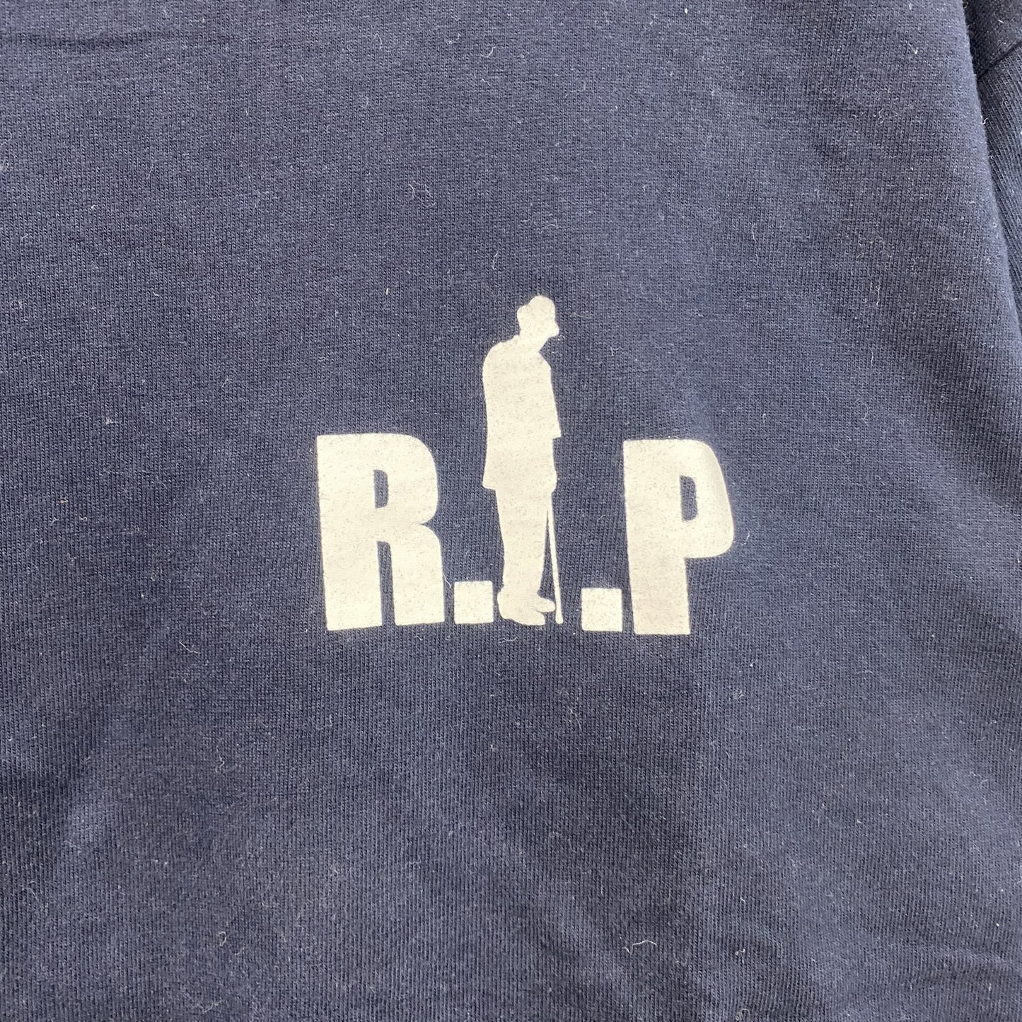 Prinstar　 Big L　ビッグL　Big L RIP　半袖Tシャツ　ラップT　紺　ネイビー　Lサイズ