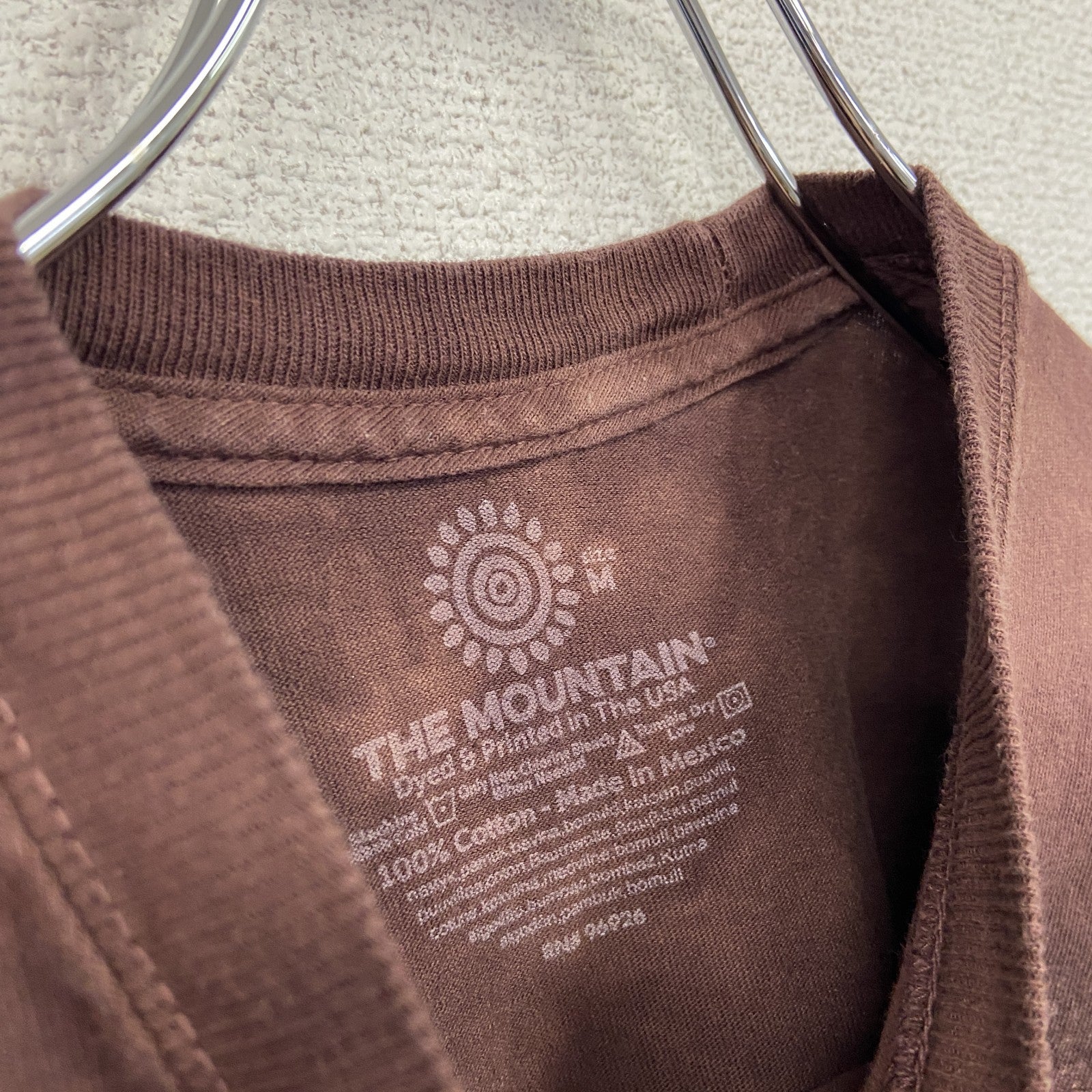 THE MOUNTAIN　ザマウンテン　半袖プリントTシャツ　アニマルT　タイダイ　茶色　ブラウン　Ｍサイズ