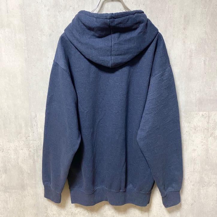 古着 used　WASHINTON DC　ワシントン　長袖スウェットパーカー　ロゴプリント　1790　ネイビー　Mサイズ