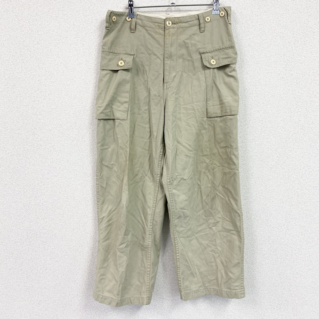 TONGS　トングス　U.S.ARMY　ミリタリーモンキーパンツ　ジップフライ　ベージュ
