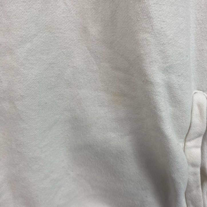 00s　NIKE　ナイキ　ハーフジッププルオーバースウェット　ヴィンテージ　刺ロゴ　白　ホワイト　Lサイズ