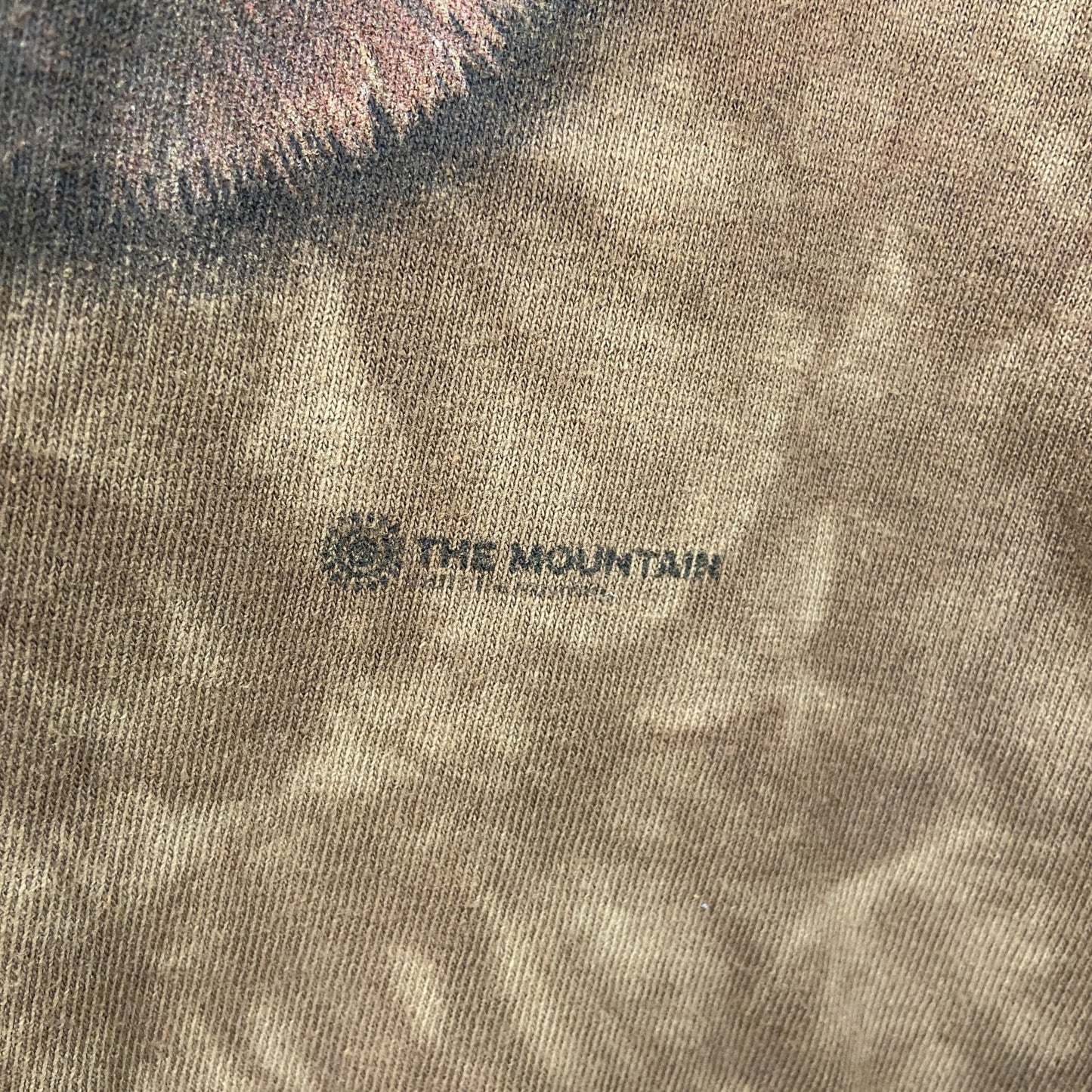 THE MOUNTAIN　ザマウンテン　半袖プリントTシャツ　アニマルT　タイダイ　茶色　ブラウン　2XL