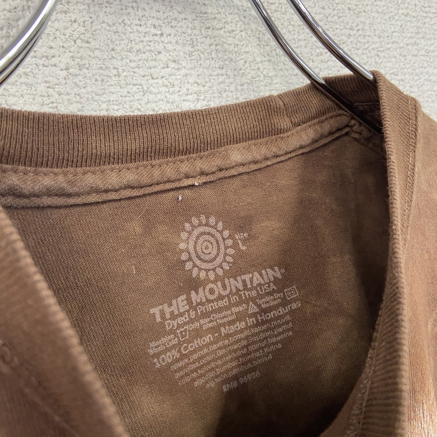 THE MOUNTAIN　ザマウンテン　半袖プリントTシャツ　アニマルT　タイダイ　茶色　ブラウン　2XL