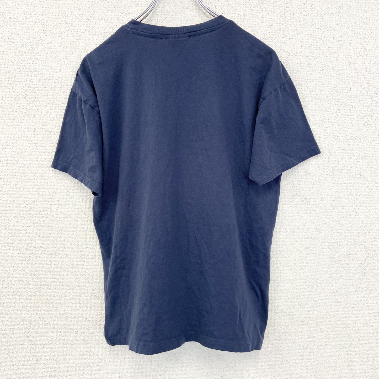 古着 used　FOX ORIGINALS　半袖プリントTシャツ　クルーネック　ドイツ　ベルリン　クルーネック　青　Mサイズ