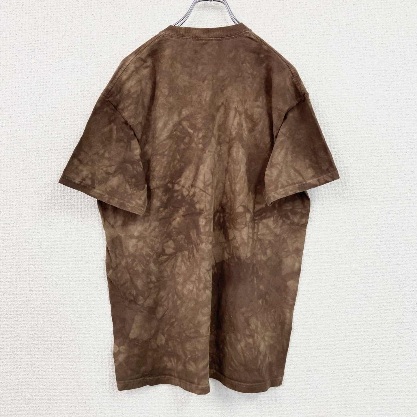 THE MOUNTAIN　ザマウンテン　半袖プリントTシャツ　アニマルT　タイダイ　茶色　ブラウン　2XL